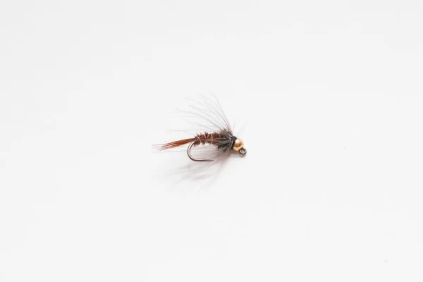 Barbless Phesants tail tungsten Jig cdc Nymph (price for 12 flies)