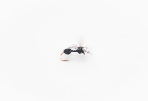 Black ant parachute dry fly (price for 12 flies)