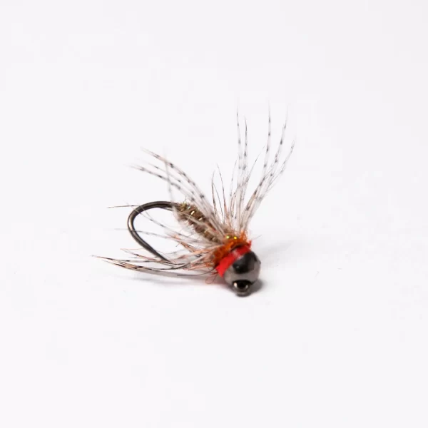 Brown hare's ear barless jig nymph with Black tungsten (price for 12 flies)