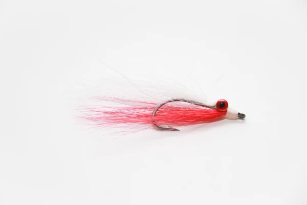 Closer minnow red and white (Price for 2 flies)