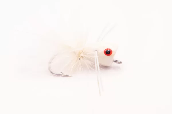 Cork Popper White (Price for 4 flies)