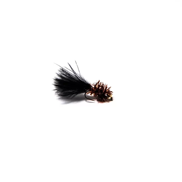 Gold Tungsten black cactus Nymph (price for 12 flies)