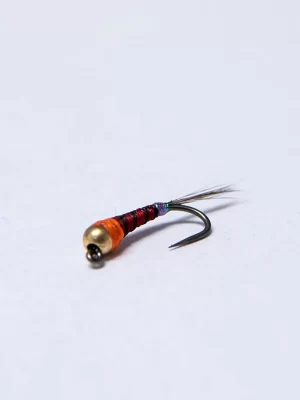 Gold tungsten perdigon jig nymph (price for 12 flies)