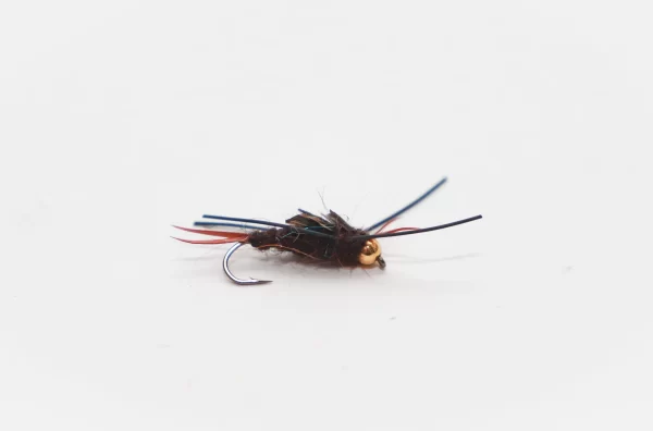 Kauffman rubber leg stonefly black (price for 12 flies)