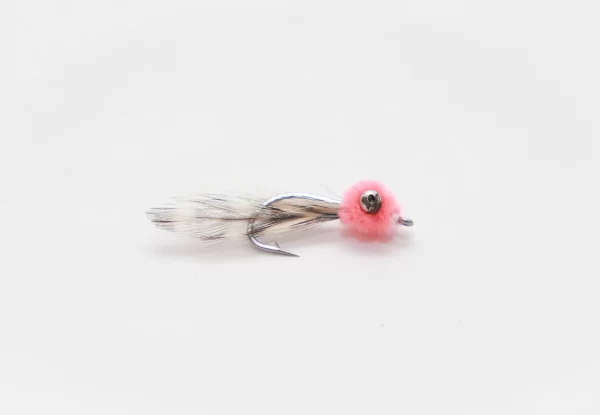 Mini puff pink saltwater Fly (Price for 2 flies)