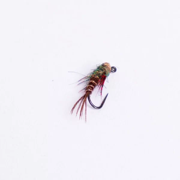 Modified Phesants tail Jig Nymph on barbless hooks only (price for 12 flies)