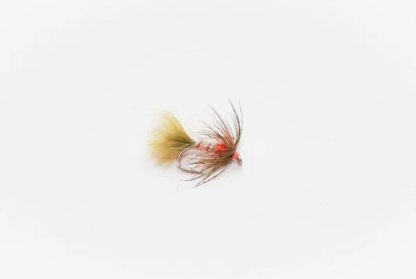 Pearly damsel olive wet fly (price for 12 flies)