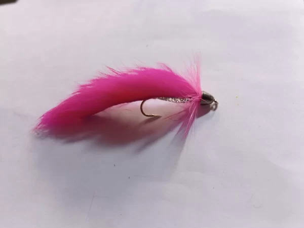 Pink Zonker with Cone Bead (price for 12 flies)