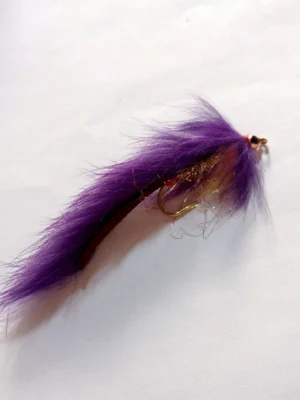 Purple Zonker with Cone bead (price for 12 flies)