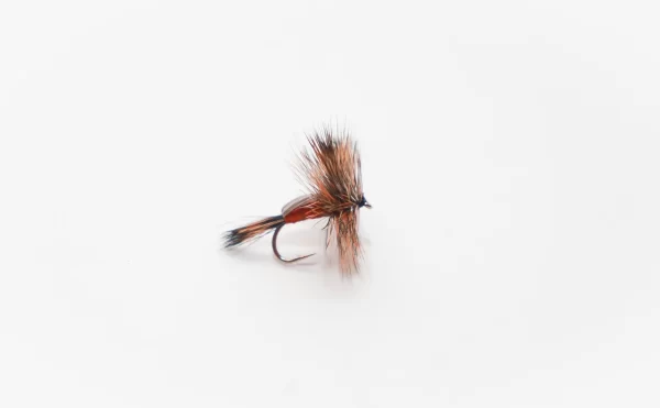 Red humpy dry fly (price for 12 flies)