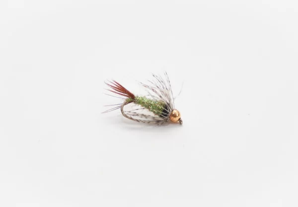 Tungsten Bead Crystal soft hackle olive (price for 12 flies)