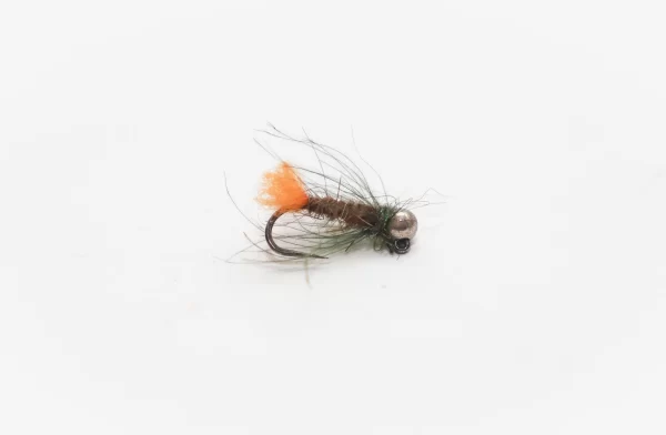 Tungsten cdc orange tail nymph jig hook (price for 12 Flies)