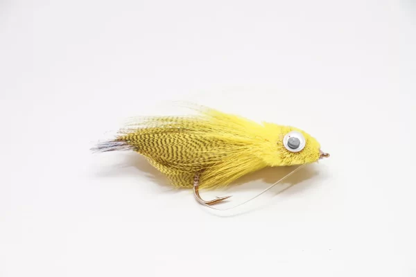 Yellow Darter bass Bug (Price for 4 flies)