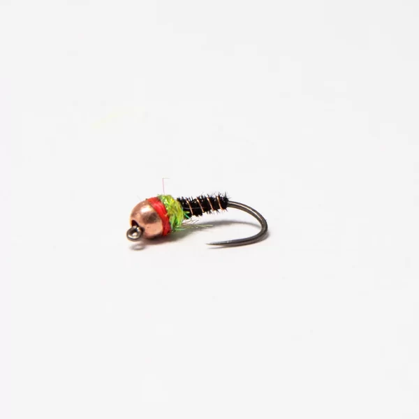 copper tungsten euro jig black pheasant tail barbless (price for 12 flies)