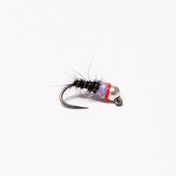 silver tungsten euro nymph black hare's ear (price for 12 flies)