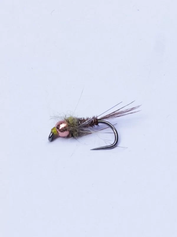 Tungsten Pheasants tail olive (Prix pour 12 mouches)