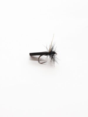 Black caddis dry fly (price for 12 flies)