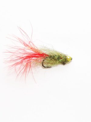 Balanced leech olive and orange (price for 12 flies)