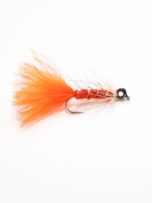 Black Tungsten Orange Nobler streamer (price for 12 flies)