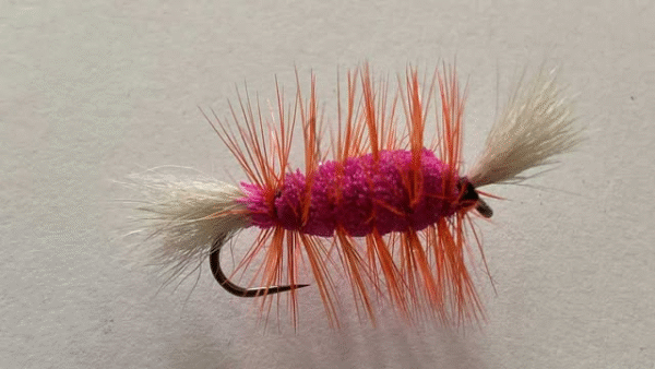 Pink Bomber dry fly (price for 12 flies)