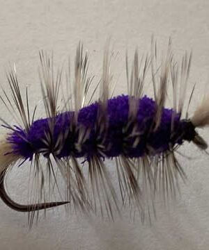 Purple bomber dry fly (price for 12 flies)