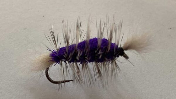 Purple bomber dry fly (price for 12 flies)