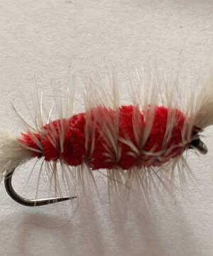 Red bomber dry fly (price for 12 flies)
