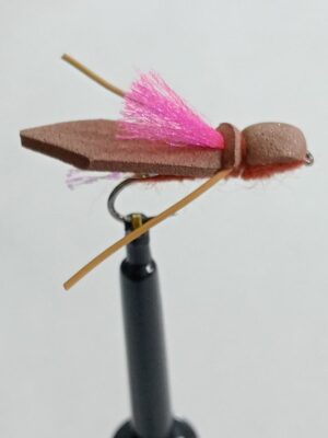Cicada brown with pink indicator dry (price for 12 flies)