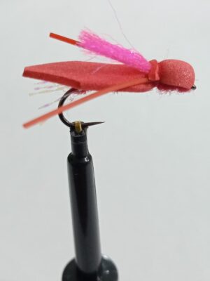 Cicada orange with pink Indicator dry (price for 12 flies)