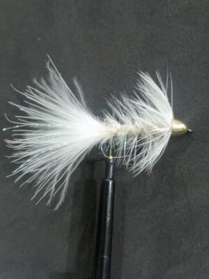 Cone head wooly bugger white streamer (price for 12 flies)