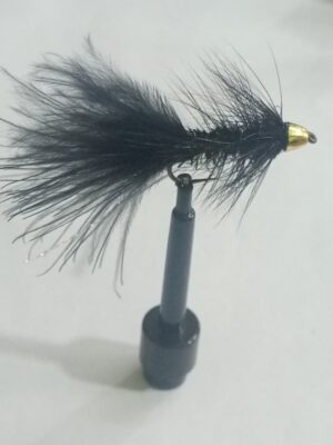 Conehead wooly bugger black (price for 12 flies)