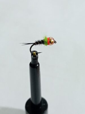Copper tungsten black Frenchie (price for 12 flies)