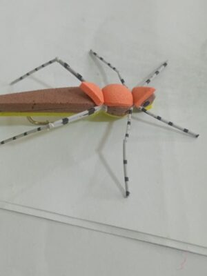 Foam Hopper Brown and yellow (price for 12 flies)