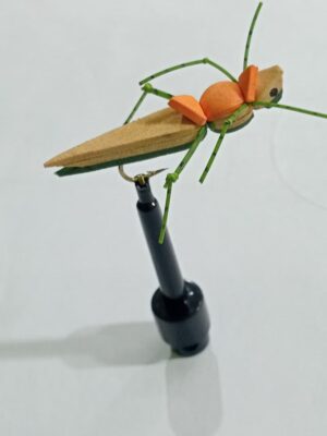 Foam Hopper tan and Olive (price for 12 flies)