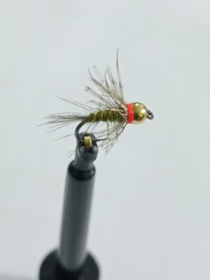 Gold tungsten olive soft hackle nymph (price for 12 flies)