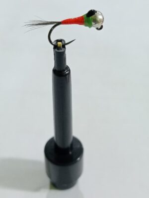 Orange and Green Silver tungsten perdidon nymph (price for 12 flies)