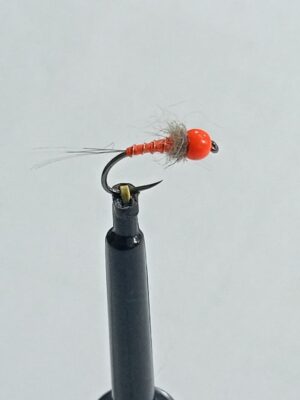 Orange tungsten and orange nymph (price for 12 flies)