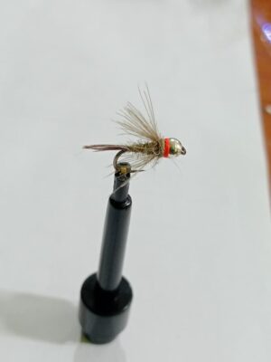 Silver tungsten CDC soft hackle hare's ear nymph (price for 12 flies)
