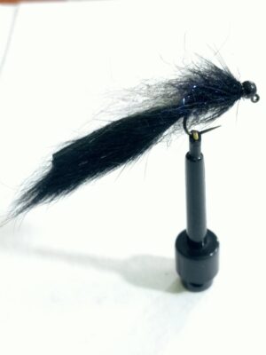 Jigged streamer Black (price for 12 flies)