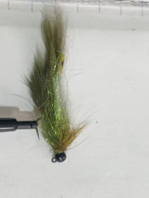 Jigged streamer olive (price for 12 flies)