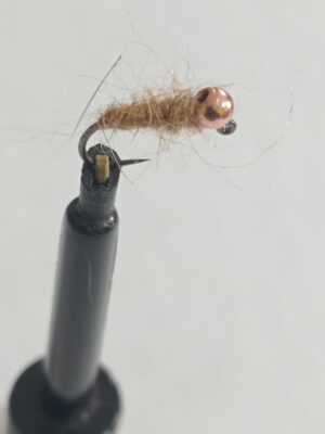 Mustard Walt's worm tungsten bead head nymph (price for 12 flies)