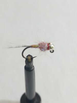 Rainbow warrior Silver tungsten bead nymphs (price for 12 flies)