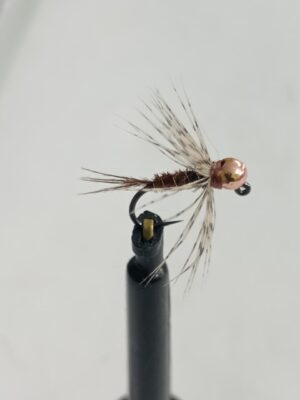 Simple pheasant tail soft hackle bead head nymph (price for 12 flies)