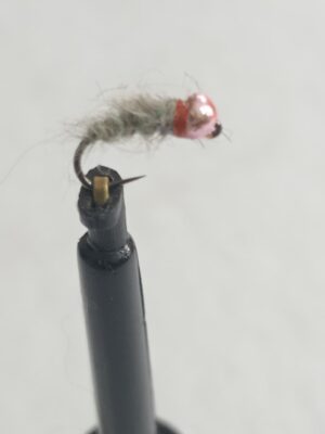Walt's worm with metallic Pink bead (price for 12 flies)