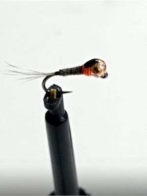Quilldegon orange hot spot nymph fly (price for 12 flies)